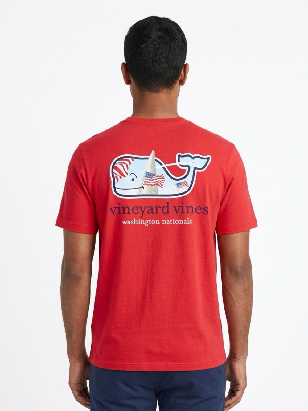 VINEYARD VINES | Red Washington Nationals Whale Logo T-Shirt Men’s Size 2X-Large